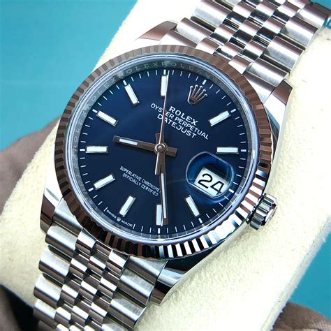 rolex datejust blue dial 36mm.